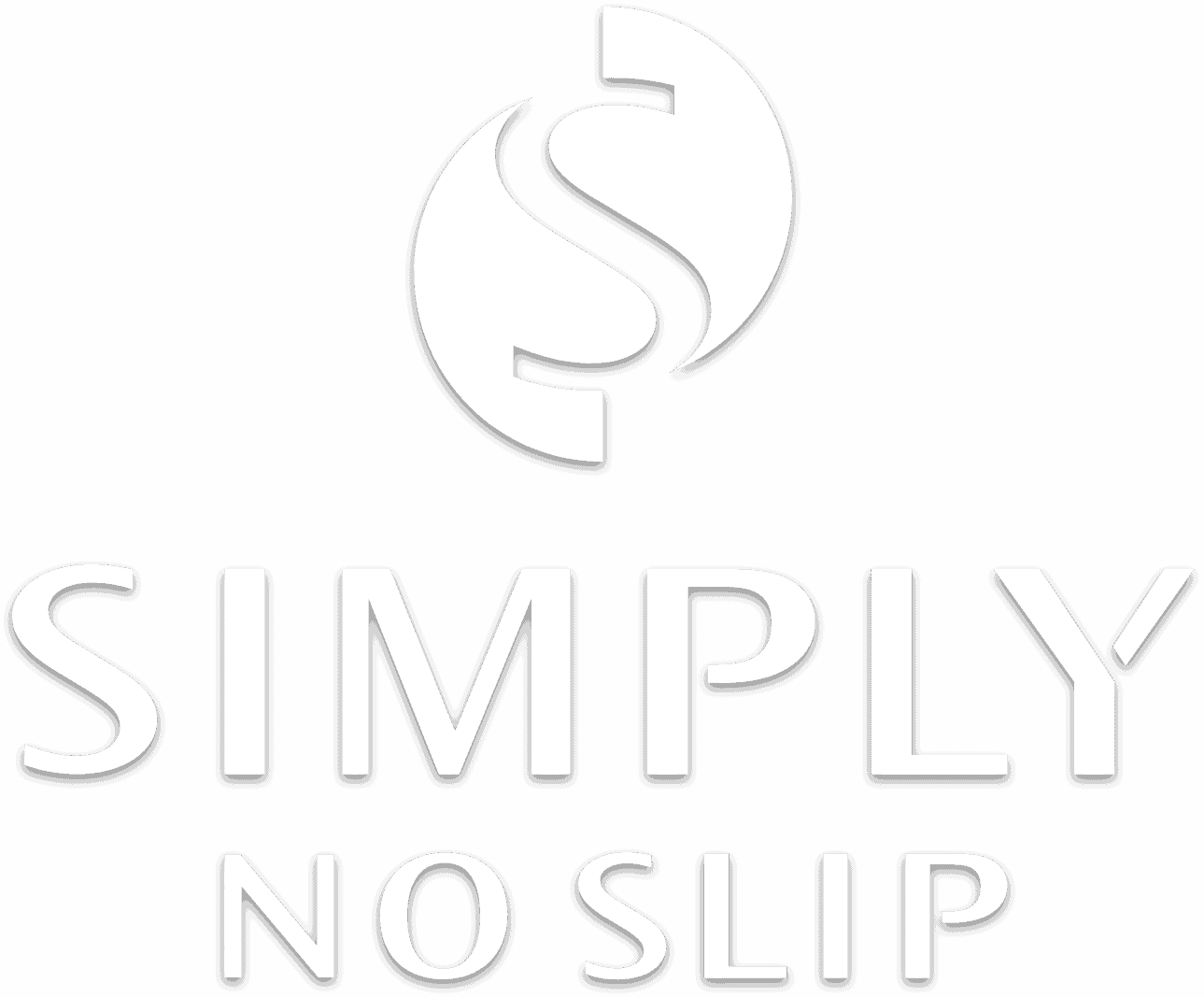 Simply No Slip logo in white