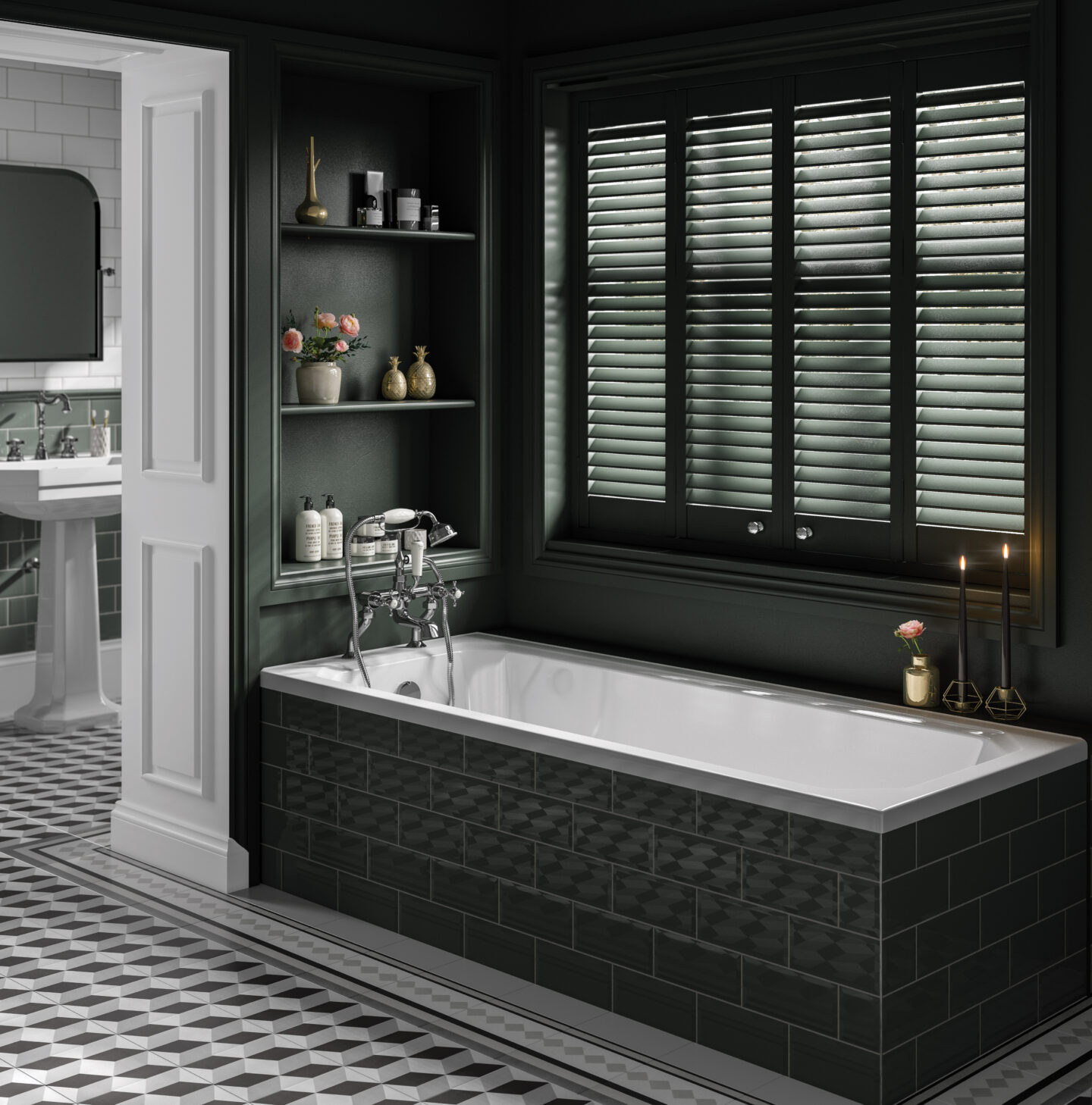 Trojan's Art Deco Single Ended Bath