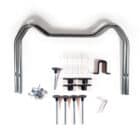 Bag of feet including a pair of tubular cradles for 800mm/700mm wide P shape shower baths